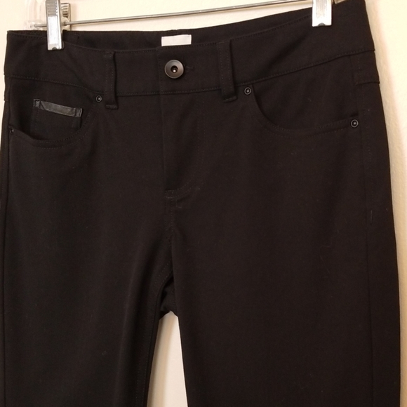 ecru ~ Black Skinny Stretch Jeans - Picture 2 of 7